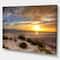 Designart - Sandy Beach with sunset - Sea &#x26; Shore Photography on wrapped Canvas